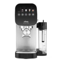 cafetera espresso sienna latte 09l 20 bares con tanque de leche 400ml
