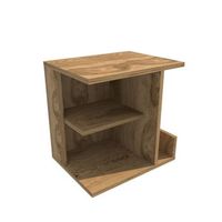 mesilla de noche de madera karamira - 45 x 35 x 45 cm - marron