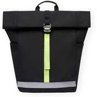 lefrik mochila lars roll backpack - black lime para hombre