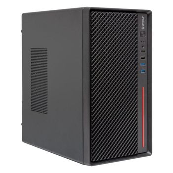 Chasis UNYKAch NUMEN 300 PRO Micro ATX Negro Rojo 4x USB Soporte VGA 250mm