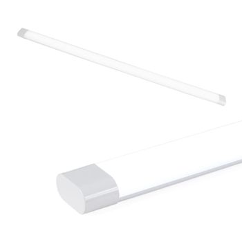 Luminaria LED lineal moderno plástico blanco 120 cm 36W 6000K