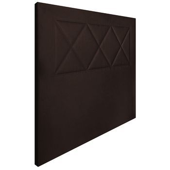 Cabecero Tapizado Ares| Cabezal Acolchado | Tapizado En Polipiel De Alta Gama | Color Chocolate | Medida: 155x110x5cm (cama 150/160 Cm)
