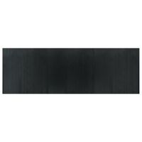 alfombra de salon  alfombra rectangular bambu gris 100x300 cm