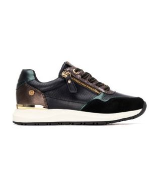 Xti para mujer. 14421801-NEGRO Zapatillas 144218 negro (36), Plano, Cremallera, Casual
