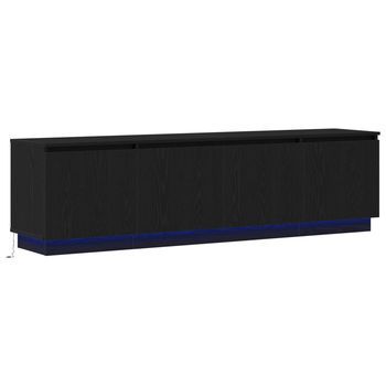 Gabinete De Tv 180 X 38 X 49 Cm Roble Negro Vidaxl