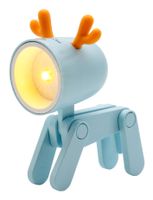 realpower 486311 lampara de mesa led azul
