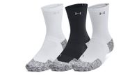 calcetines under armour armourdry pro blanco negro gris  3 pares