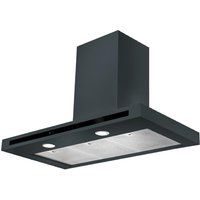 rangemaster hi-lite 90 chimney cooker hood - slate white