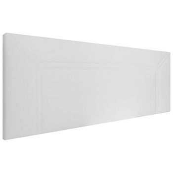 Cabecero Tapizado Milán | Cabezal Acolchado | Tapizado En Polipiel De Alta Gama | Color Blanco | Medida: 140x55x3 Cm (cama 135/140 Cm)