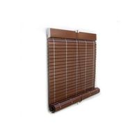 jardin202 - persiana alicantina enrollable de pvc reforzado  color nogal oscuro  exteriorinterior  estor resistente a la intemperie  97 x 120 cm   97 x 120 cm