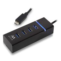 hub usb ewent ew1137 tipo-c 4 puertos usb 31 gen1 superspeed plug  play