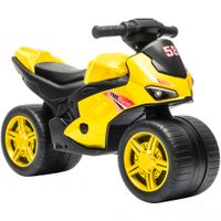 aiyaplay bicicleta de equilibrio sin pedales con musica para ninos 18-36 meses amarillo   aosom espana