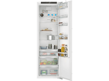 Frigorífico una puerta - Siemens KI81RADD0, IQ500, No frost, 174.9 cm, 310 l, Cajón hyperFresh, Función de súper refrigeración, Blanco
