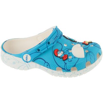Crocs Pantuflas Classic Smurfs Clog Kids para niño