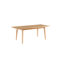 mesa de comedor rectangular extensible ebon madera natural