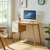 escritorio tysvar con compartimento 75x105x48 cm - naturalblanco crema encasa