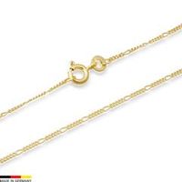 cadena figaro oro de 14 quilates 45cm
