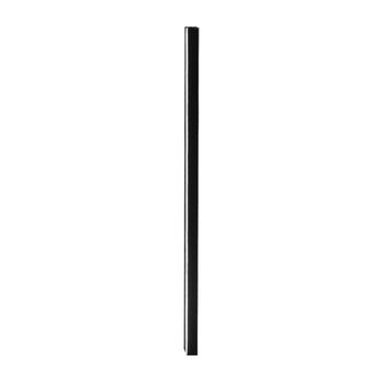 Leverkusen - aplique de pared de metal, color negro, 80 cm