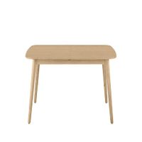 mesa de comedor extensible de roble y fresno de 120 a 135 cm