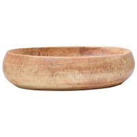 lavabo de bano moderno  lavabo sobre encimera ovalado ceramica marron 59x40x15 cm