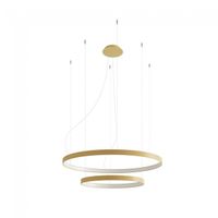 lampara colgante led rio oro 80w