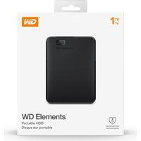 wd elements se portable hard drive - 1 tb black black