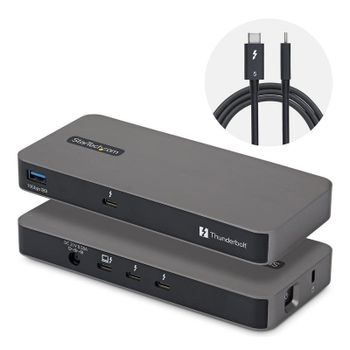 Hub StarTech 4 puertos 80/120 Gbps Thunderbolt 5 con KVM Thunderbolt Share