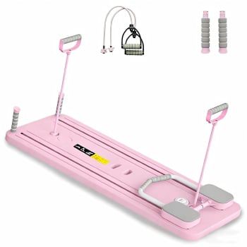 Tabla de Pilates Plegable Multifuncional Magic Gym, Rosa