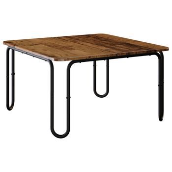 Mesa De Centro Madera Envejecida 100 X 100 X 45 Cm Vidaxl