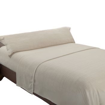 Juego Sábanas Sedalina Jacquard 240gr Beige Cama 150cm Donegal Collections