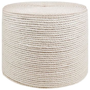 Cuerda De Yute 8 Mm Blanco 100% Yute Tossa Vidaxl