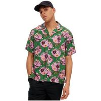 selected camisa manga corta relax liam shirt - jolly green para hombre