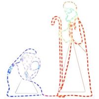 figuras de navidad de maria y jose con 264 led 40x5538x100 cm vidaxl