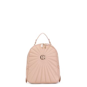mochila acolchada con logo de metal powder