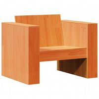 sofa de jardin  sofa de exterior madera maciza de pino marron cera 79x60x62 cm