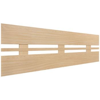 Dhome Cabecero Madera Natural 135cm Horizontal Estilo Ancho Madera Reciclada Dm Herrajes Incluidos (135cm Horizontal Ancho, Madera Natural)