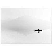 panorama dibond de aluminio niebla sobre el rio 100 x 70 cm  impreso en aluminio dibond blanco de alta calidad  cuadros paisajes cuadros decoracion