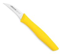 cuchillo mondador acero inoxidable 60 mm mango polipropileno amarillo