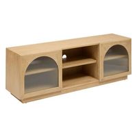lousada mueble bajo beige de 2 puertas y 3 estantes 160x40cm