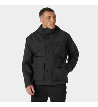Helly Hansen para hombre. 54330 Chaqueta Escape Utility Rain negro (S), Casual, Poliéster