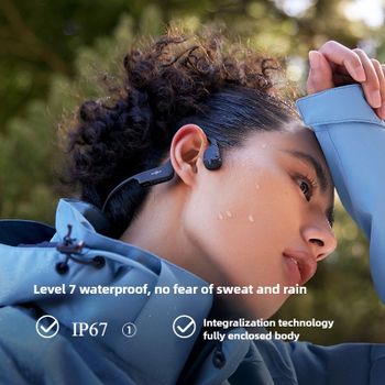 SHOKZ OpenRun Air S803 Auriculares Deportivos Inalámbricos Bluetooth de Conducción Ósea para Correr, No Intrauditivos, Resistentes al Agua IP67, Carga Rápida