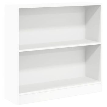 Estante Estanteríaría De Madera Contrachapada Blanco 80x24x75 Cm