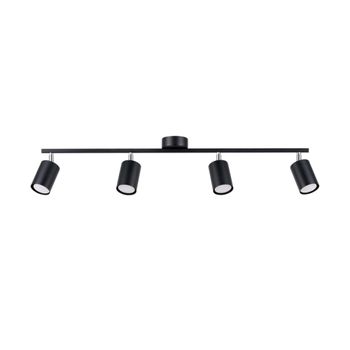 Lámpara de techo negro acero alt. 20 cm