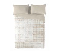 sandal - funda nordica estampada cama 90 - algodon extrasuave - incluye  1 funda de almohada - texture sand