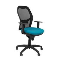 silla de oficina ergonmica mecsincrnico con brazos regulables malla negra modelo jorquera tejido bali