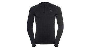 Maillot de manga larga con 1 2 cremallera gris odlo performance strong  warm eco  strong