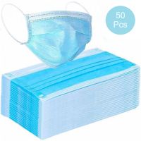 3-ply medical disposable high quality protective face mask 50 pack