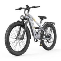 bicicleta electrica zazawork cf500 275r 48 v 20 ah suspension total plateada