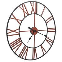 reloj de pared metal 58 cm rojo dec022224