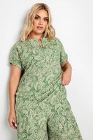 yours top rosa verde cachemira mujer curvy y tallas grandes yours
